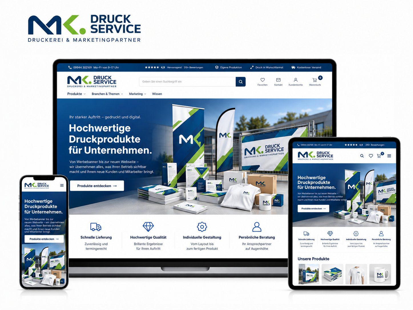 Projekt für mk druckservice